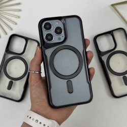 Чохол з MagSafe для Айфон 14 Про Макс. Case for iPhone 14 Pro Max Esthetic Чорний