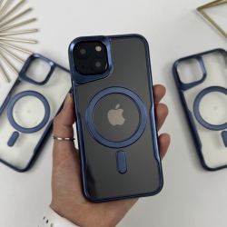 Чохол з MagSafe для Айфон 14. Case for iPhone 14 Esthetic Синій