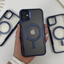 Чохол з MagSafe для Айфон 11. Case for iPhone 11 Esthetic Синій