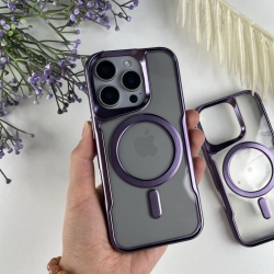 Чохол з MagSafe для Айфон 16 Про Макс. Case for iPhone 16 Pro Max Esthetic Фіолетовий