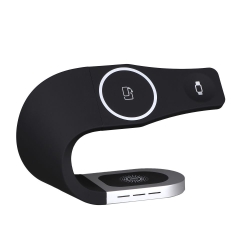 Бездротовий Зарядний Пристрій з MagSafe 3in1 15W IP Version Чорний