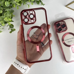 Чохол із MagSafe на Айфон 16 Pro Max. Color Silicone Case з MagSafe для iPhone 16 Pro Max Червоний