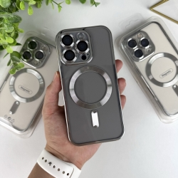 Чохол із MagSafe на Айфон 16 Pro Max. Color Silicone Case з MagSafe для iPhone 16 Pro Max Срібний