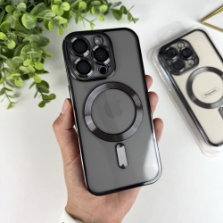 Чохол із MagSafe на Айфон 16 Pro Max. Color Silicone Case з MagSafe для iPhone 16 Pro Max Чорний