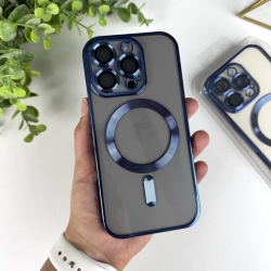 Чохол із MagSafe на Айфон 16 Pro Max. Color Silicone Case з MagSafe для iPhone 16 Pro Max Синій