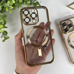 Чохол із MagSafe на Айфон 16 Pro. Color Silicone Case з MagSafe для iPhone 16 Pro Золотий